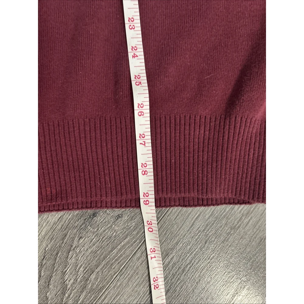 Dockers Men’s 3XLT 1/4 Zip Maroon Sweater 100% Cotton